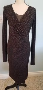Max Mara subtle leopard print sexy dress